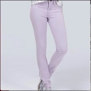 RAG & BONE Lavender Legging Jeans Size 26 Lilac 10" High Rise Stretch Skinny
